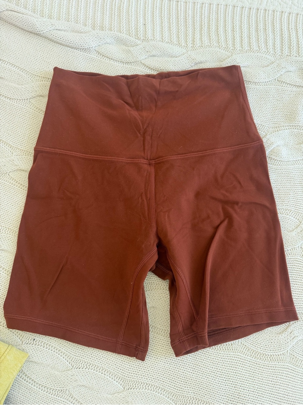 lululemon athletica High-Rise Bike Shorts — Rust Brown